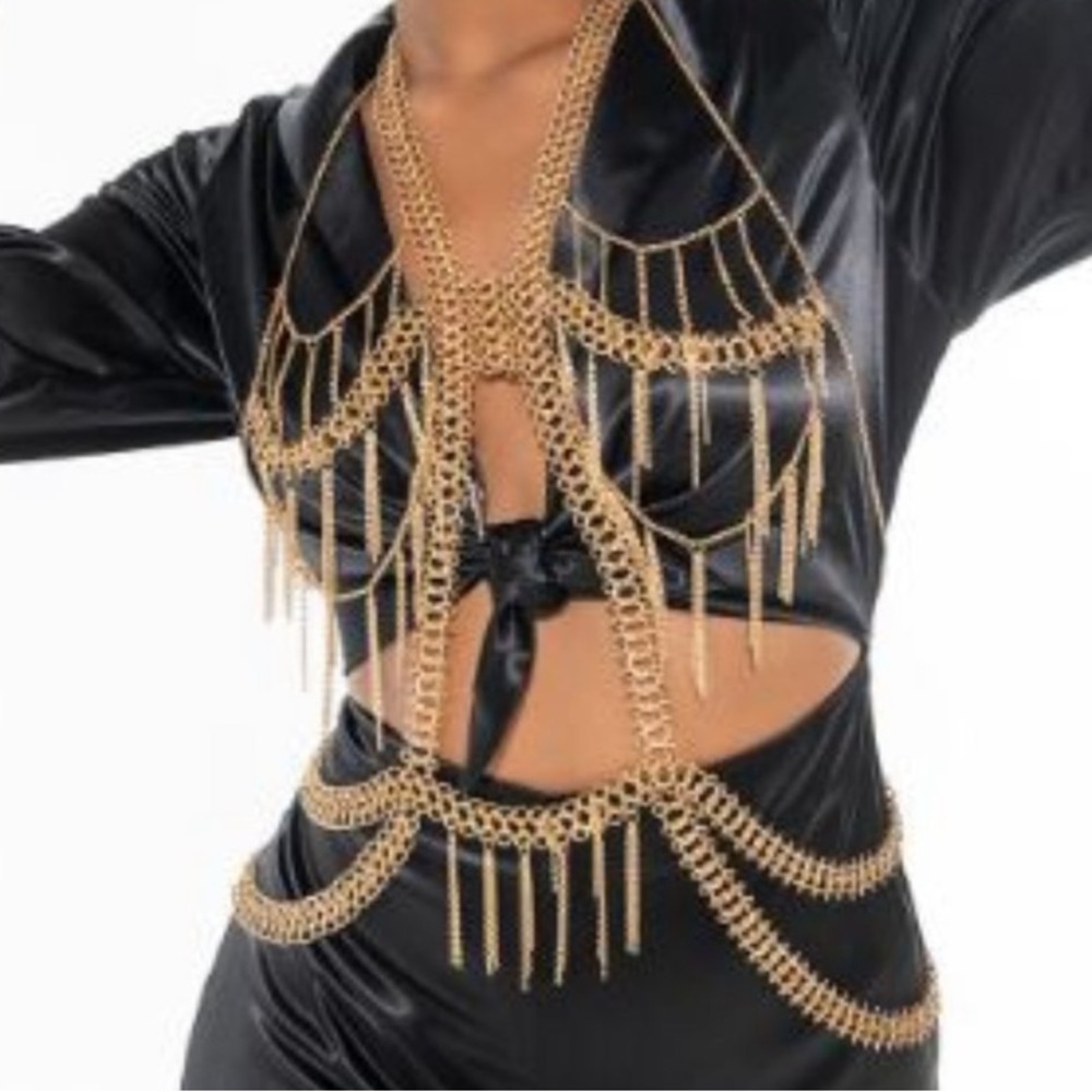 NWT Akira Run This Town Summer Body Chain Harness